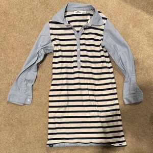 Vineyard vines Striped Polo Dress with Whale Logo